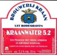 Brouwerij Kraan (Bodegraven), Kraanwater 5.2