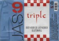 Buitenlandse bieren voor Nederlandse markt (etiket Nederlandse plaatsnaam), Jas 9 Triple