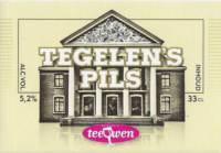 Buitenlandse bieren voor Nederlandse markt (etiket Nederlandse plaatsnaam), Tegelen's Pils