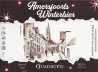 Buitenlandse bieren voor Nederlandse markt (etiket Nederlandse plaatsnaam), Amersfoorts Winterbier Quadrupel