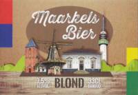 Buitenlandse bieren voor Nederlandse markt (etiket Nederlandse plaatsnaam), Maarkels Bier Blond