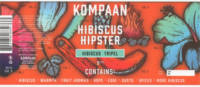 Kompaan Dutch Craft Beer Company, Hibiscus Hipster Kompaan Dutch Craft Beer Company, Hibiscus Hipster