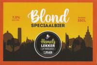 Buitenlandse bieren voor Nederlandse markt (etiket Nederlandse plaatsnaam), Hemels lekker Blond Speciaalbier