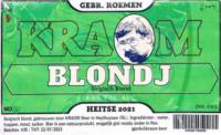 Kraom Beer, Blondj Belgisch Blond Kraom Beer, Blondj Belgisch Blond