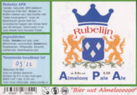 Rubelijn, Almeloos Pale Ale Rubelijn, Almeloos Pale Ale