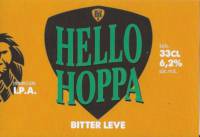 Buitenlandse bieren voor Nederlandse markt (etiket Nederlandse plaatsnaam), Hello Hoppa Premium I.P.A.