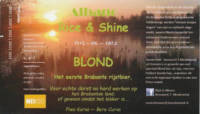 Brouwerij 't Meuleneind , Albano Rice & Shine Blond