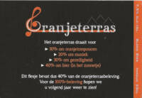 Buitenlandse bieren voor Nederlandse markt (etiket Nederlandse plaatsnaam), Oranjeterras Blond Bier