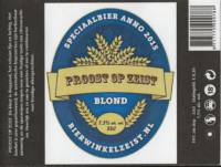 Buitenlandse bieren voor Nederlandse markt (etiket Nederlandse plaatsnaam), Proost op Zeist Blond