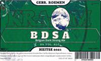 Kraom Beer, BDSA Belgian Dark Strong Ale
