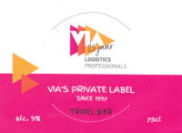 Buitenlandse bieren voor Nederlandse markt (etiket Nederlandse plaatsnaam), Via's Private Label Tripel Bier