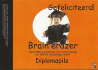 Geïmporteerd buitenlands bier - Nederlandse importeur en NL opmaak, Gefeliciteerd! Brain Erazer Diplomapils