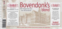 Buitenlandse bieren voor Nederlandse markt (etiket Nederlandse plaatsnaam), Bovendonk's Blond