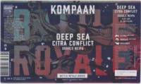 Kompaan Dutch Craft Beer Company, Deep Sea Citra Conflict Double NEIPA