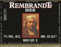 Buitenlandse bieren voor Nederlandse markt (etiket Nederlandse plaatsnaam), Rembrandt's Bier