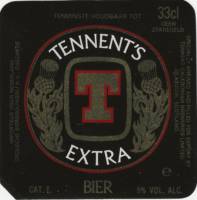 Geïmporteerd buitenlands bier - Nederlandse importeur en NL opmaak, Tennent's Extra Bier