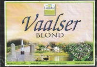 Buitenlandse bieren voor Nederlandse markt (etiket Nederlandse plaatsnaam), Vaalser Blond