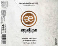 Brouwerij Emelisse, White Label Imperial Iced Stout Caribbean Rum BA