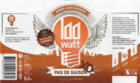 100 Watt Brewery, Pas De Saison XO Barrel Aged Holiness