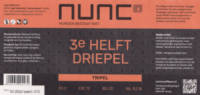 Nunc Craft Beer, 3e Helft Driepel Nunc Craft Beer, 3e Helft Driepel