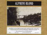 Buitenlandse bieren voor Nederlandse markt (etiket Nederlandse plaatsnaam), Alphens Blond