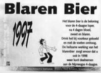 Ge&iuml;mporteerd buitenlands bier - Nederlandse importeur en NL opmaak, Blaren Bier 1997