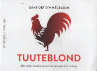Buitenlandse bieren voor Nederlandse markt (etiket Nederlandse plaatsnaam), Tuuteblond