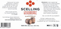 Terschellinger Bieren, Scelling Cranberry Quadrupel Wijnvatgerijpt