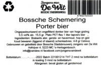 Stadsbrouwerij Jongens van De Wit, Bossche Schemering Porter Bier