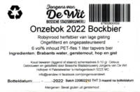 Stadsbrouwerij Jongens van De Wit, Onzebok 2022 Bockbier