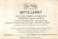 Stadsbrouwerij Jongens van De Wit, Witte Gerrit Blond Troebel Tarwebier