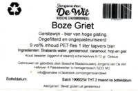 Stadsbrouwerij Jongens van De Wit, Boze Griet Gerstewijn