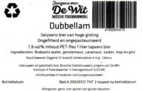 Stadsbrouwerij Jongens van De Wit, Dubbellam Seizoens bier