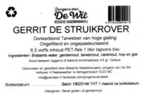 Stadsbrouwerij Jongens van De Wit, Gerrit de Struikrover Donkerblond Tarwebier