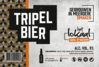 Buitenlandse bieren voor Nederlandse markt (etiket Nederlandse plaatsnaam), Tripel Bier