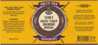 Grutte Pier Brouwerij, Vatgerijpt No 28 Stout Maple Syrup Bourbon Whisky