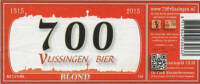 Buitenlandse bieren voor Nederlandse markt (etiket Nederlandse plaatsnaam), 700 Vlissingen Bier Blond
