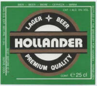 Buitenlandse bieren voor Nederlandse markt (etiket Nederlandse plaatsnaam), Hollander