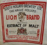 Zuidhollandse Bierbrouwerij (ZHB), Extract of Malt  Lion Brand