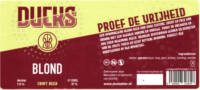 Buitenlandse bieren voor Nederlandse markt (etiket Nederlandse plaatsnaam), Ducks Blond
