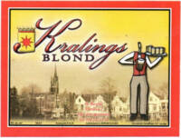Buitenlandse bieren voor Nederlandse markt (etiket Nederlandse plaatsnaam), Kralings Blond