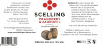 Terschellinger Bieren, Scelling Cranberry Quadrupel Wijnvatgerijpt