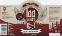 100 Watt Brewery, Quatre-Mains Ba Black QUIPA