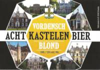 Buitenlandse bieren voor Nederlandse markt (etiket Nederlandse plaatsnaam), Vordensch Acht Kastelen Bier Blond