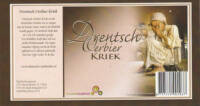 Buitenlandse bieren voor Nederlandse markt (etiket Nederlandse plaatsnaam), Drentsch Oerbier Kriek