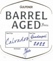 Gulpener Bierbrouwerij, Barrel Aged Beer Calvados Quadrupel