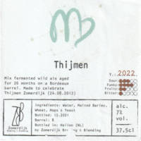 Zomerdijk Brewing & Blending, Thijmen Zomerdijk Brewing & Blending, Thijmen