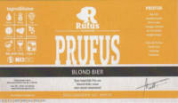 Brouwerij Rufus, Prufus Blond Bier