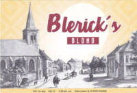 Buitenlandse bieren voor Nederlandse markt (etiket Nederlandse plaatsnaam), Blerick's  Blond