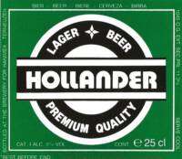 Buitenlandse bieren voor Nederlandse markt (etiket Nederlandse plaatsnaam), Hollander